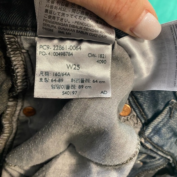 Levi's Premium | Wedge Women's Denim Blue Jeans W25 - Picture 9 of 9